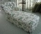 Green & white chaise lounge