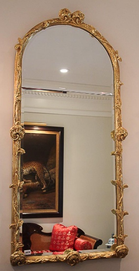 Gold Rubbed Mirror