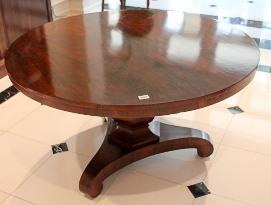 Round Rosewood Table, Circa 1840