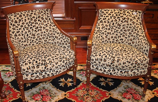 2 Leopard Print Chairs