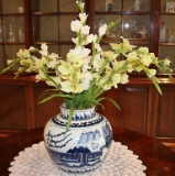 Oriental Blue & White Vase