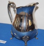 Silver plate pitcher