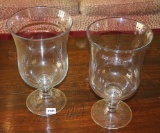 2 Glass Urns