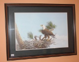 Ray Harm Eagle on Nest Print