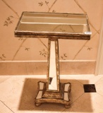 Mirrored side table