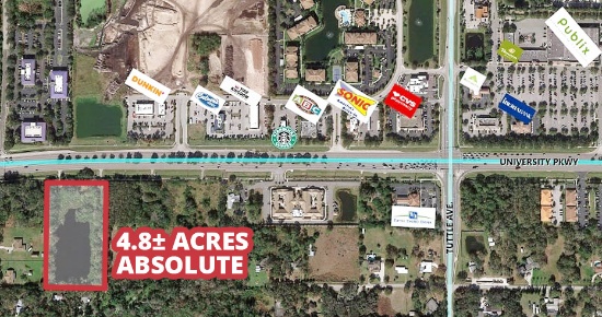 ONLINE ONLY! ABSOLUTE! 4.8± Acres, Sarasota, FL