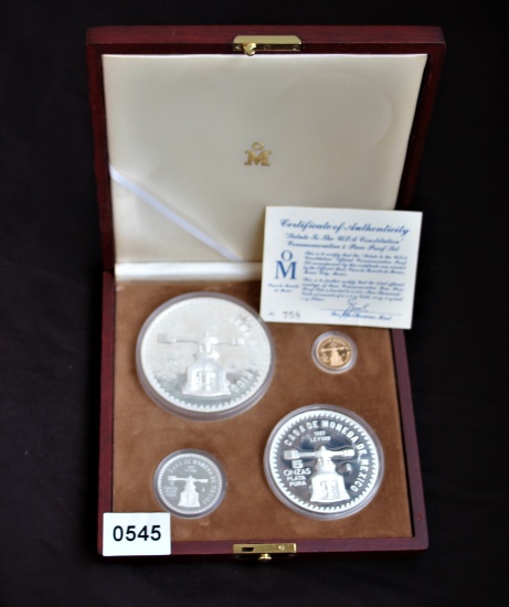 Salute to USA Constitution Proof Set-Gold and Silver