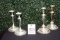2 Pair of Silver Candle Stands