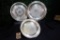 3 Round Silver Trays