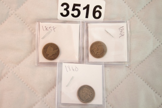3 Copper US Pennies