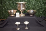 Silver Wine Cooler, Cups & Bowls