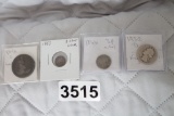 4 Vintage US Coins