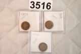 3 Copper US Pennies