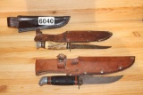 Knives & Sheaths Lot