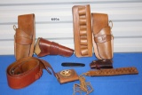 Leather Cowboy Lot, Holsters and Accessories