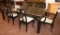 Oriental dining table & chairs
