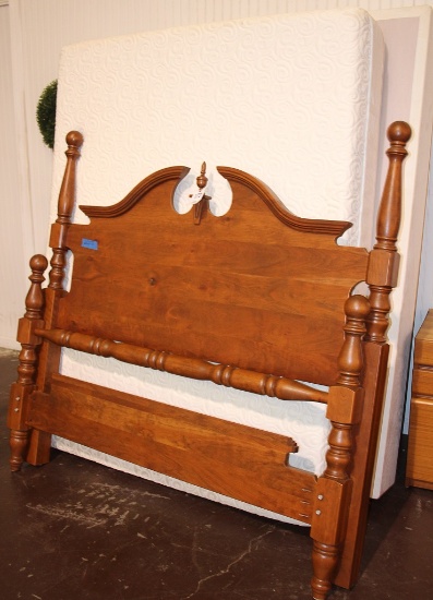 Wooden queen bed