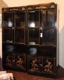 Pair of oriental china cabinets