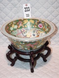 Oriental bowl & stand