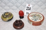 Oriental bowls & egg