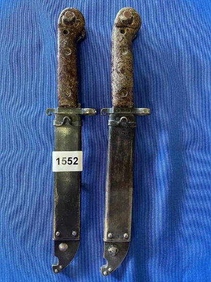 2-Romanian AK-47 Bayonets and Scabbards