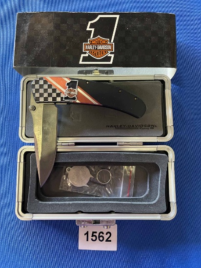 Harley Davidson Racing Single Blade Pocket Knife