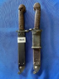 2-Romanian AK-47 Bayonets and Scabbards