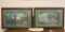 Pair of signed & framed heron prints