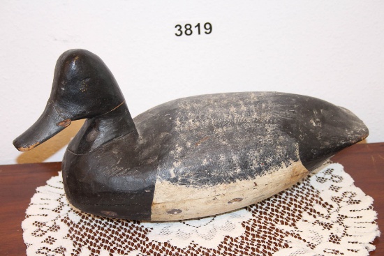 Antique Lesser Scaup Drake Decoy