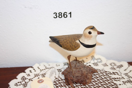 Piping Plover Carving Lloyd Johnson