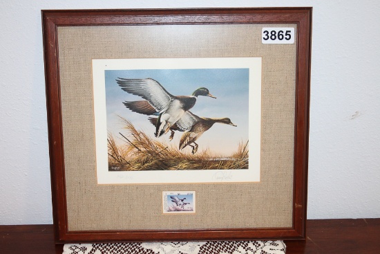Terry Redlin print & stamp