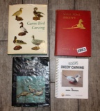 4 Bird decoy & carving books