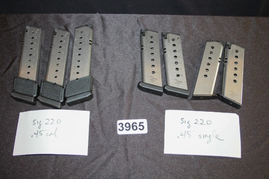 7 - Sig 220, .45 ACP Mags