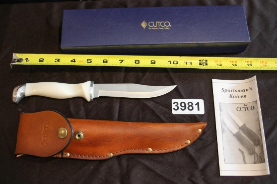Cutco Sportsman's Belt Knife 10" with Leather Sheath