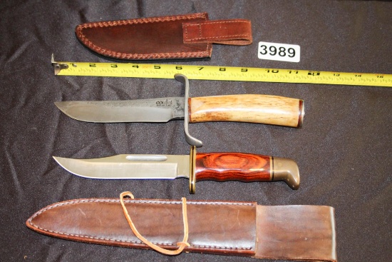 2 - Knives, Coutel & Buck with Sheathes