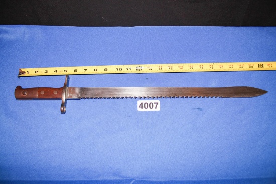 Sawback Rifle Bayonet