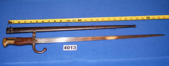 26" French Bayonet with Scabbard
