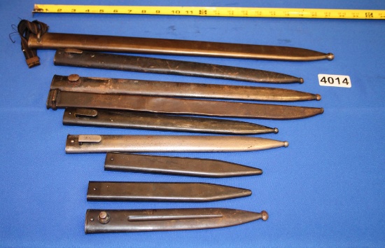 9 - Assorted Bayonet ScabbaRds..