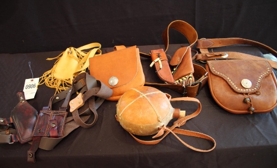 Misc. Leather Bags, Holsters, Cantine and Sheaths