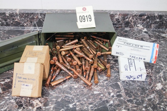 7.26x54 Ammo Can Lot 152 Rds. Total