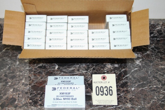 5.56mm Federal Ammo, 500 Rds. Total
