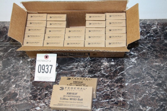 5.56mm Federal Ammo, 500 Rds. Total