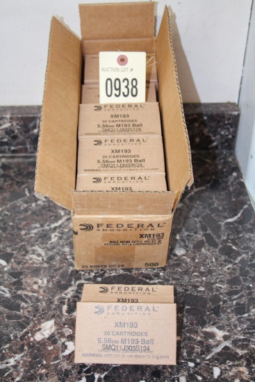 5.56mm Federal Ammo, 500 Rds. Total