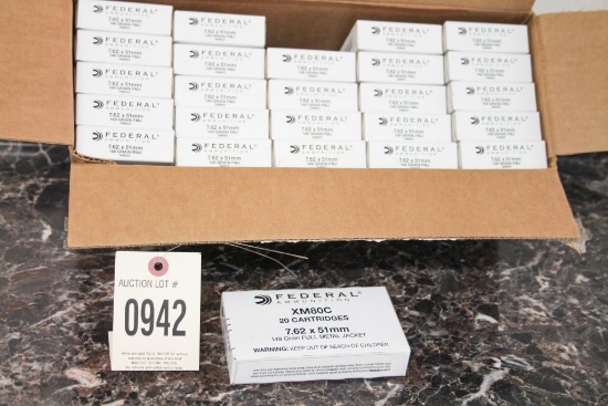 7.62x 51mm Federal Ammo 500 Rds. Total