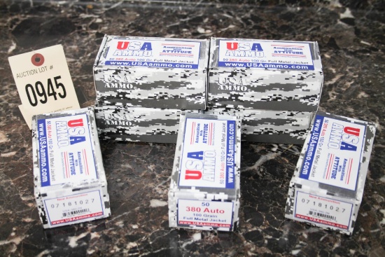 .380 Auto USA Ammo, 332 Rds. Total