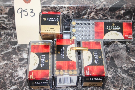 17 HMR Federal Premium  Ammo 4 Boxes - 204 Rds. Total