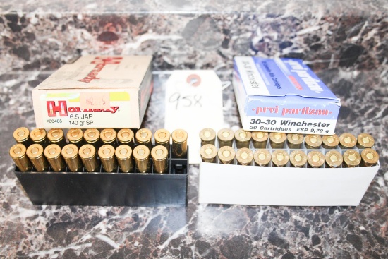 6.5 Jap & 30-30 Win Ammo Lot - 39 Rds.. Total