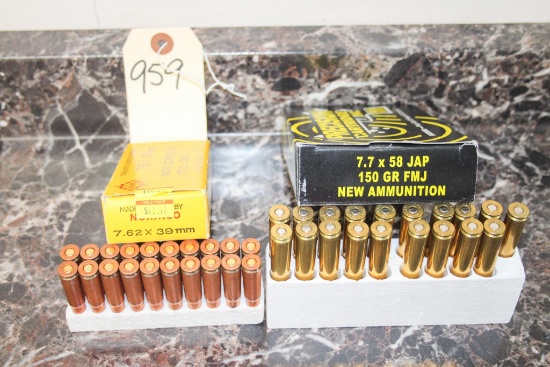 7.62 & 7.7 Jap Ammo 2 Boxes - 39 Rds.. Total