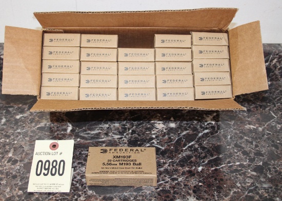 5.56mm Federal Ammo, 500 Rds. Total