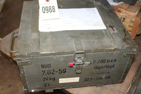 7.62x54 Surplus Ammo in Crate 800 Rds. Total
